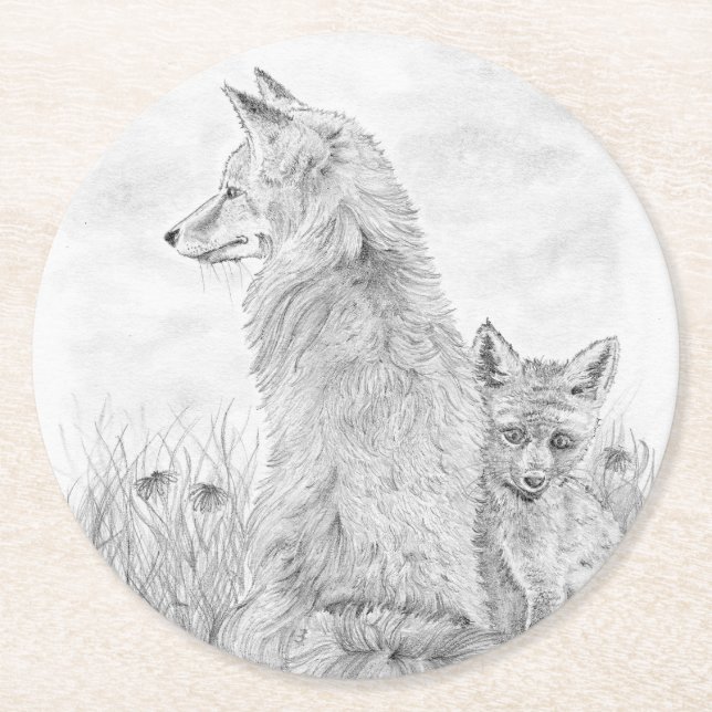 Porta-copo De Papel Redondo Vixen com o kit (Frente)