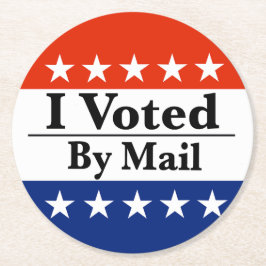 Porta-copo De Papel Redondo Votei Por Correio