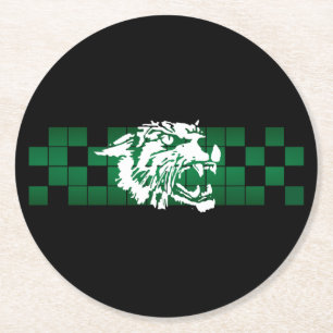 Porta-copo De Papel Redondo Wayland Union Wildcats #5