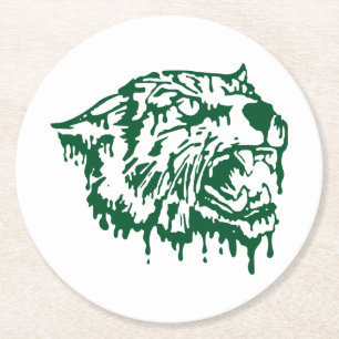 Porta-copo De Papel Redondo Wayland Union Wildcats #6