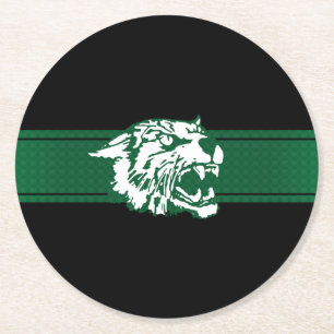 Porta-copo De Papel Redondo Wayland Union Wildcats #7