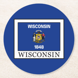 Porta-copo De Papel Redondo Wisconsin