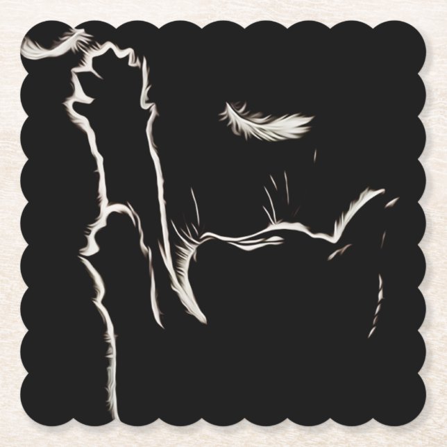 Porta-copo De Papel Reflexão luminosa (Frente)