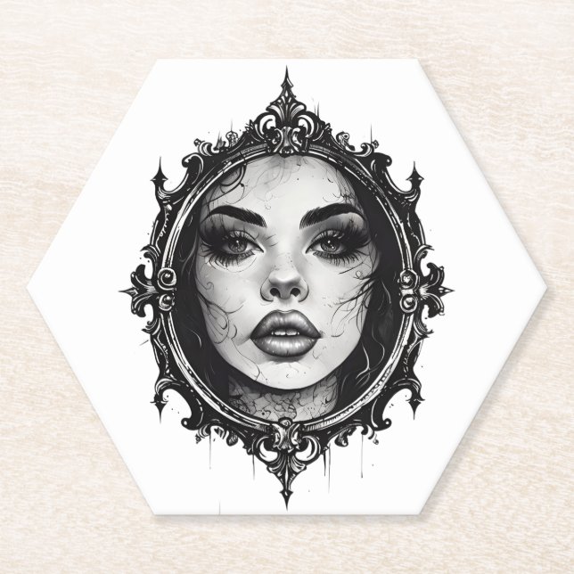 Porta-copo De Papel Reflexo Rachado (Frente)