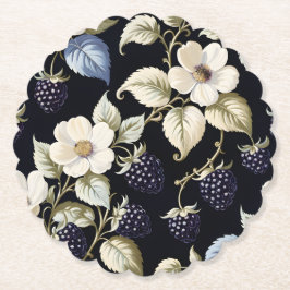 Porta-copo De Papel Regal Elegance Blackberry & Blooms