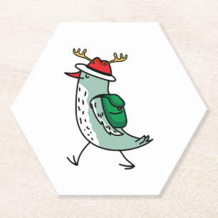 Porta-copo De Papel Reindeer como pássaro de Natal