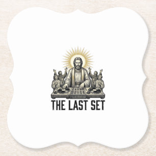 Porta-copo De Papel Religioso Vintage DJ O Último Conjunto de Camisa D