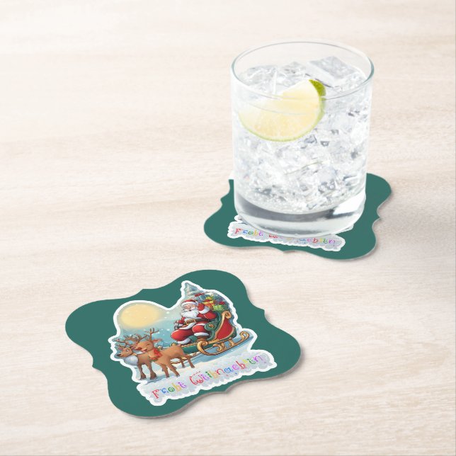 Porta-copo De Papel Rentierschlitten mit Rudi -  (Insitu)