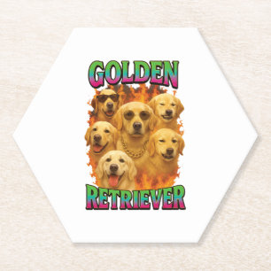 Porta-copo De Papel Retriever Dourado