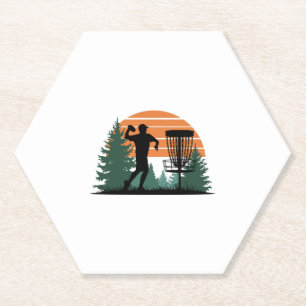 Porta-copo De Papel Retro Vintage Em Disco De Golf