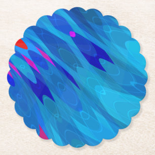 Porta-copo De Papel Ripple do mar