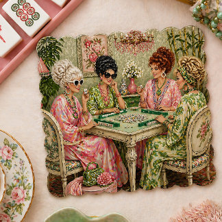 Porta-copo De Papel Roper Romp Mahjong Festa Coaster