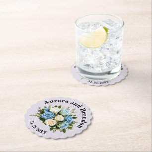 Porta-copo De Papel Rosa branca e azul personalizada