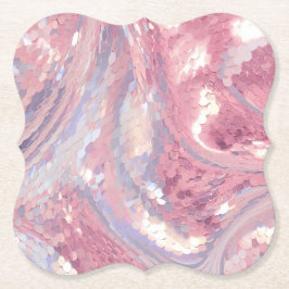 Porta-copo De Papel Rosa e Roxo Iridescente 