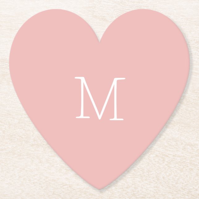 Porta-copo De Papel Rosa empoeirado (Frente)