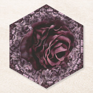 Porta-copo De Papel Rosa Mandala