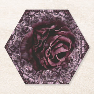 Porta-copo De Papel Rosa Mandala