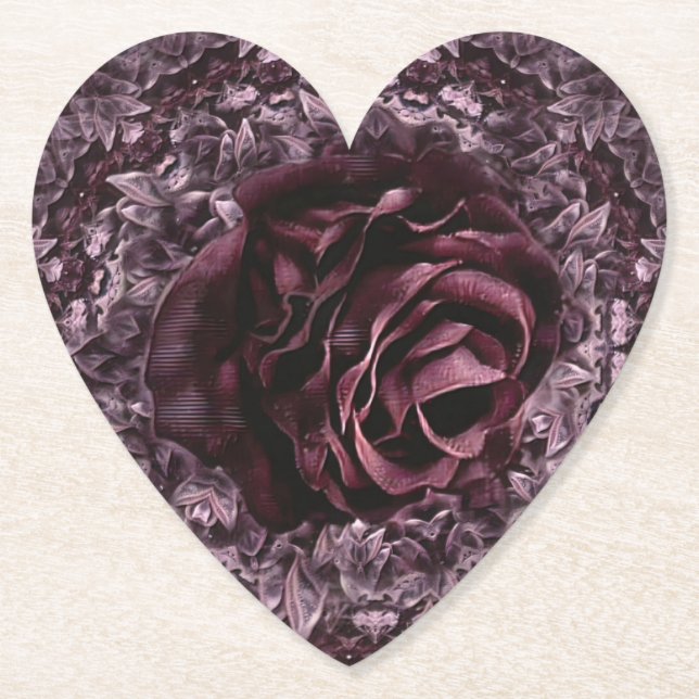 Porta-copo De Papel Rosa Mandala (Frente)