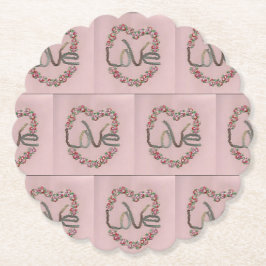 Porta-copo De Papel Rosebud Love