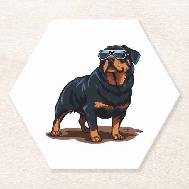 Porta-copo De Papel Rottweiler The Gent (Frente)