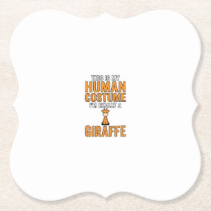 Porta-copo De Papel Roupa de girafa engraçada vetor camisa design_1