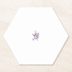 Porta-copo De Papel Roxo-Magenta, Laranja Avermellhado, Azul Esverdead