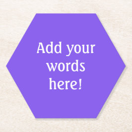 Porta-copo De Papel Roxo Personalizado