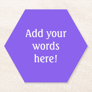 Porta-copo De Papel Roxo Personalizado