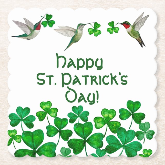 Porta-copo De Papel Rua, Dia de Patrick (Frente)