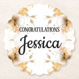 Porta-copo De Papel Rustic Floral Baby Shower