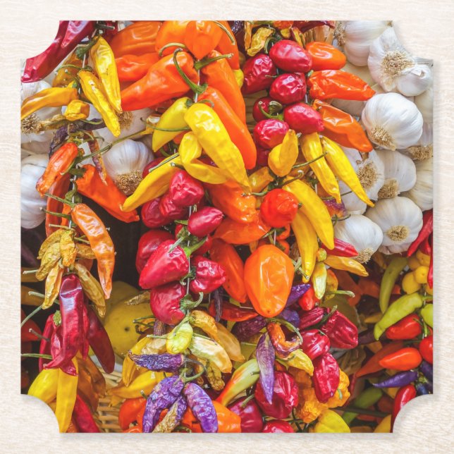 Porta-copo De Papel Sabores mediterrânicos (Frente)