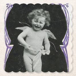 Porta-copo De Papel Sad Cherub Angel Impressão