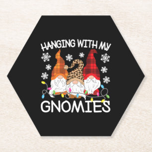 Porta-copo De Papel Saindo Com Meus Gnomos Engraçado Gnomo Natal Xmas