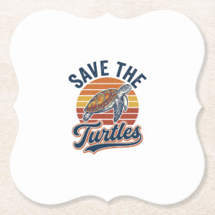 Porta-copo De Papel Salvar As Tartarugas Camiseta De Tartaruga Marinha