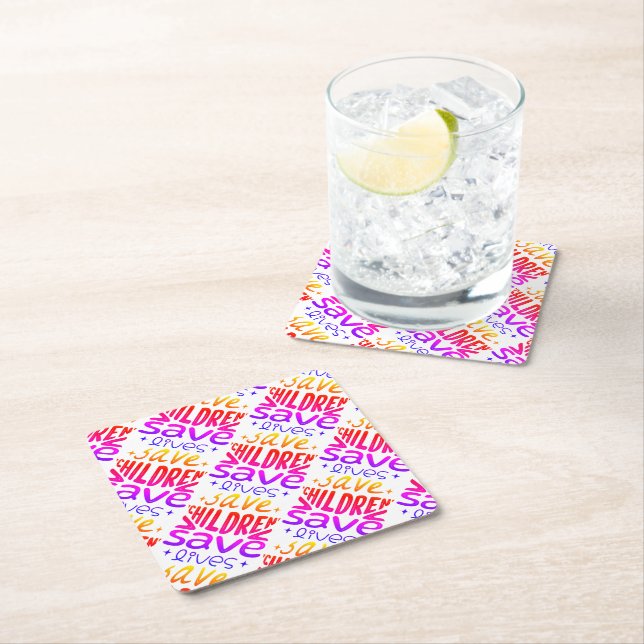 Porta-copo De Papel Salvar Filhos, Salvar Vidas (Insitu)