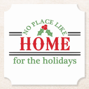 Porta-copo De Papel Saudação da Tipografia de Natal Tradicional