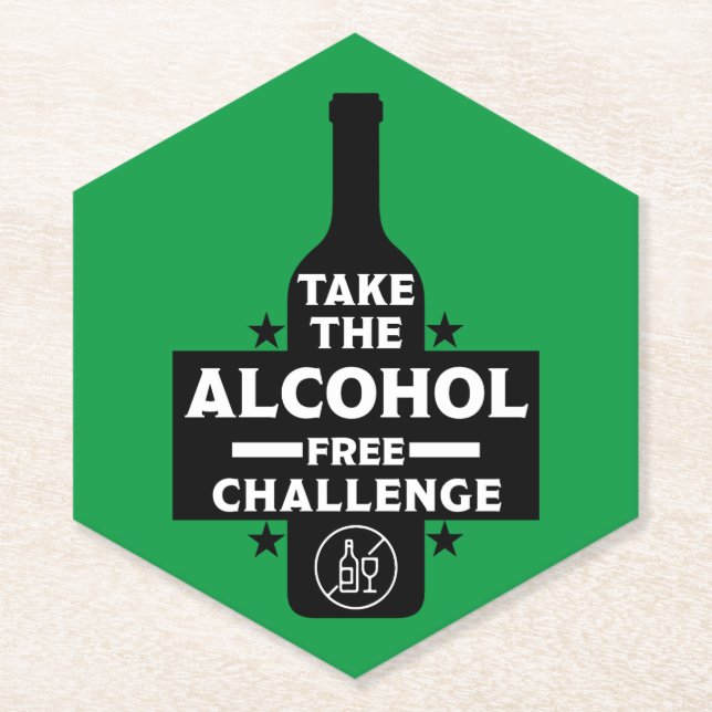 Porta-copo De Papel Sem Álcool E Sóbrio (Frente)