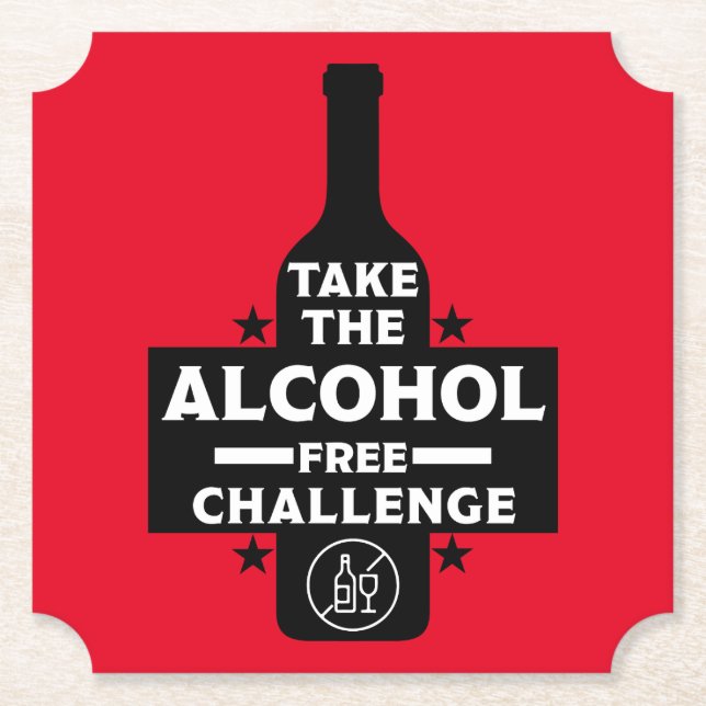 Porta-copo De Papel Sem Álcool E Sóbrio (Frente)