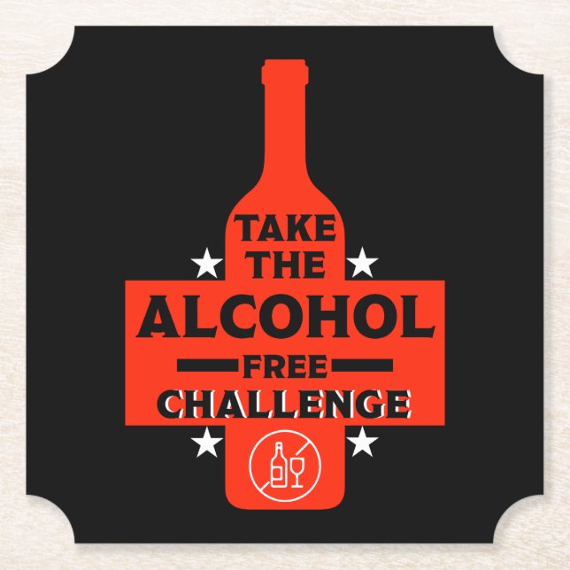 Porta-copo De Papel Sem Álcool E Sóbrio (Frente)