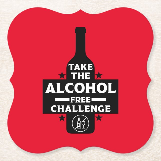 Porta-copo De Papel Sem Álcool E Sóbrio (Frente)