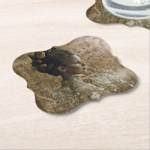 Porta-copo De Papel Senhora Fantasma Vitoriana em Espera