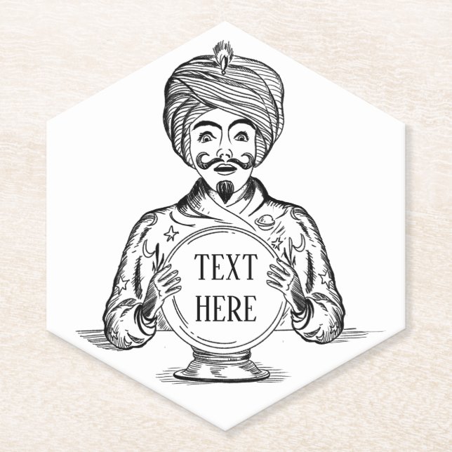 Porta-copo De Papel Seu futuro "Personalizar Texto" (Frente)