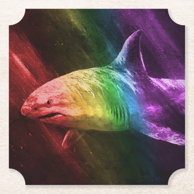 Porta-copo De Papel Shark Pride (Frente)