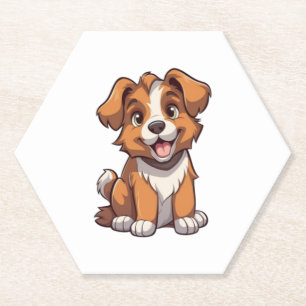 Porta-copo De Papel Shepherd Puppy australiano Kawaii