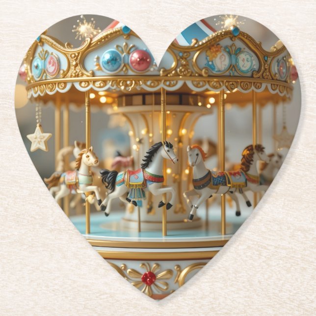 Porta-copo De Papel shinning carousel (Frente)