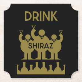 Porta-copo De Papel Shiraz Wine Drinkers