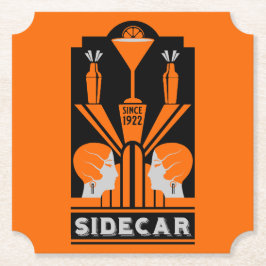 Porta-copo De Papel Sidecar Cocktail Art Deco
