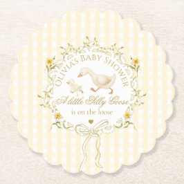 Porta-copo De Papel Silly Goose Gender neutral Yellow Baby Shower