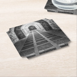 Porta-copo De Papel Simetria em preto e branco