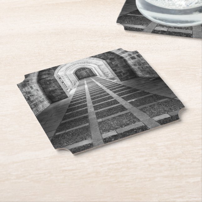 Porta-copo De Papel Simetria em preto e branco (Angular)